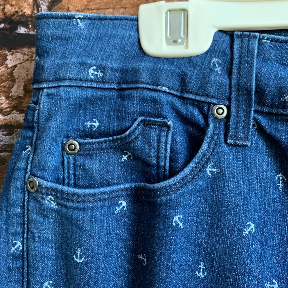 Not Your Daughter’s Anchor Print Skinny Jeans - Picture 3 of 8